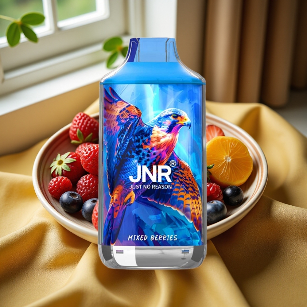 JNR Falcon 16000 Puffs Dual Mesh Смесени Ягоди Type C & Lightning