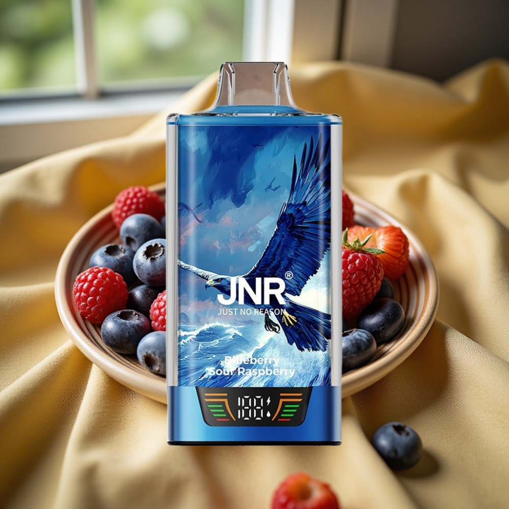 JNR Falcon Pro 28000 30ml 950mAh Дисапозъбъл Вейп Синьа Боровинка Кисела Малина