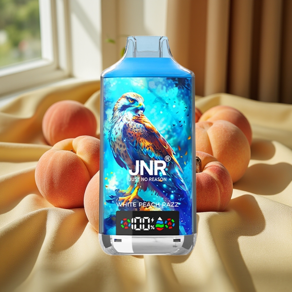 JNR Falcon X 18000 Puffs Dual Core Бял Праскова Razz