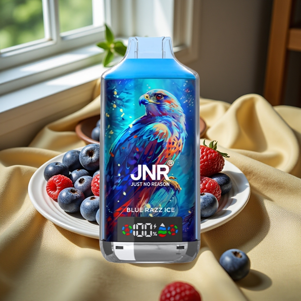 JNR Falcon X 18000 Puffs Dual Mesh Coil Синьо Малинов Лед