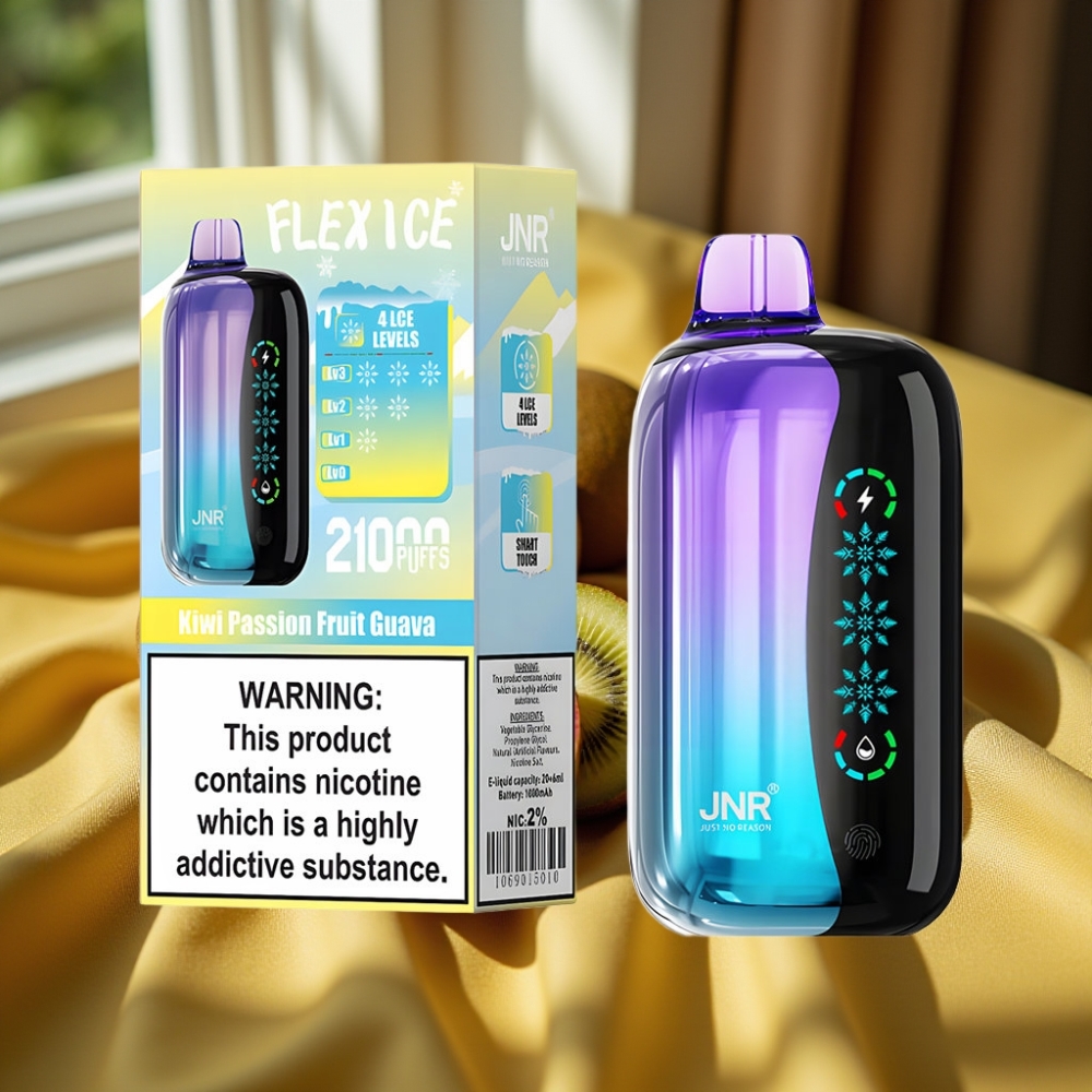 JNR Flex Ice 21000 Puffs Dual Mesh Touch Screen Киви Пъшн Фрукт Гуава