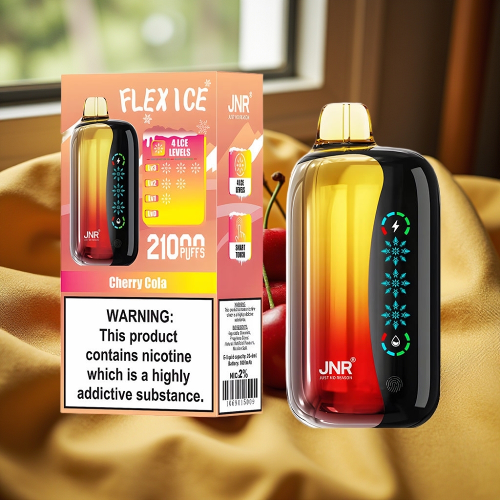 JNR Flex Ice 21000 Puffs Вишна Кола Dual Mesh Touch Screen