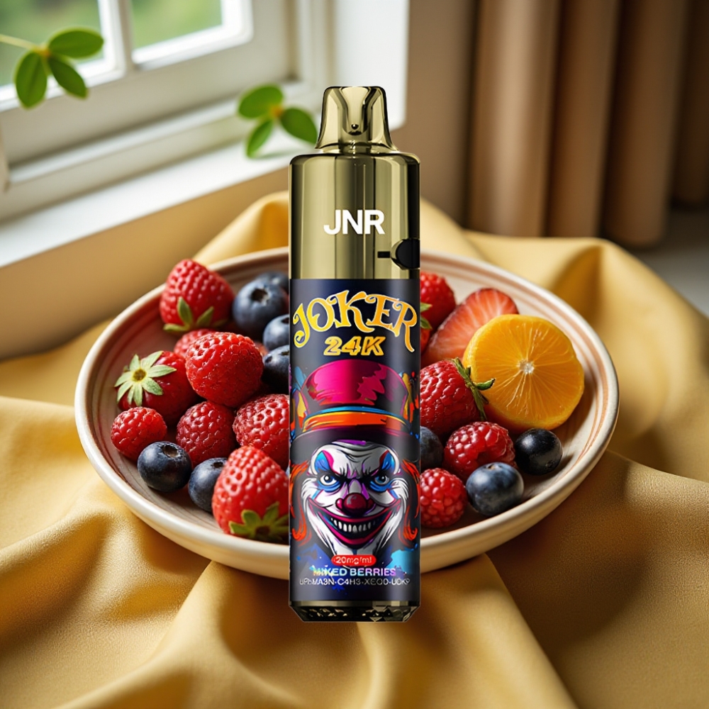 JNR Joker 24K Puffs Refillable Disposable Vape Смесени Ягоди