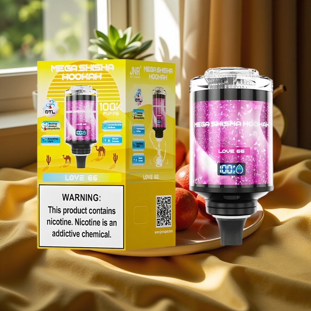 JNR Mega Shisha Hookah 100K Desktop Любов 66 60ml 2200mAh