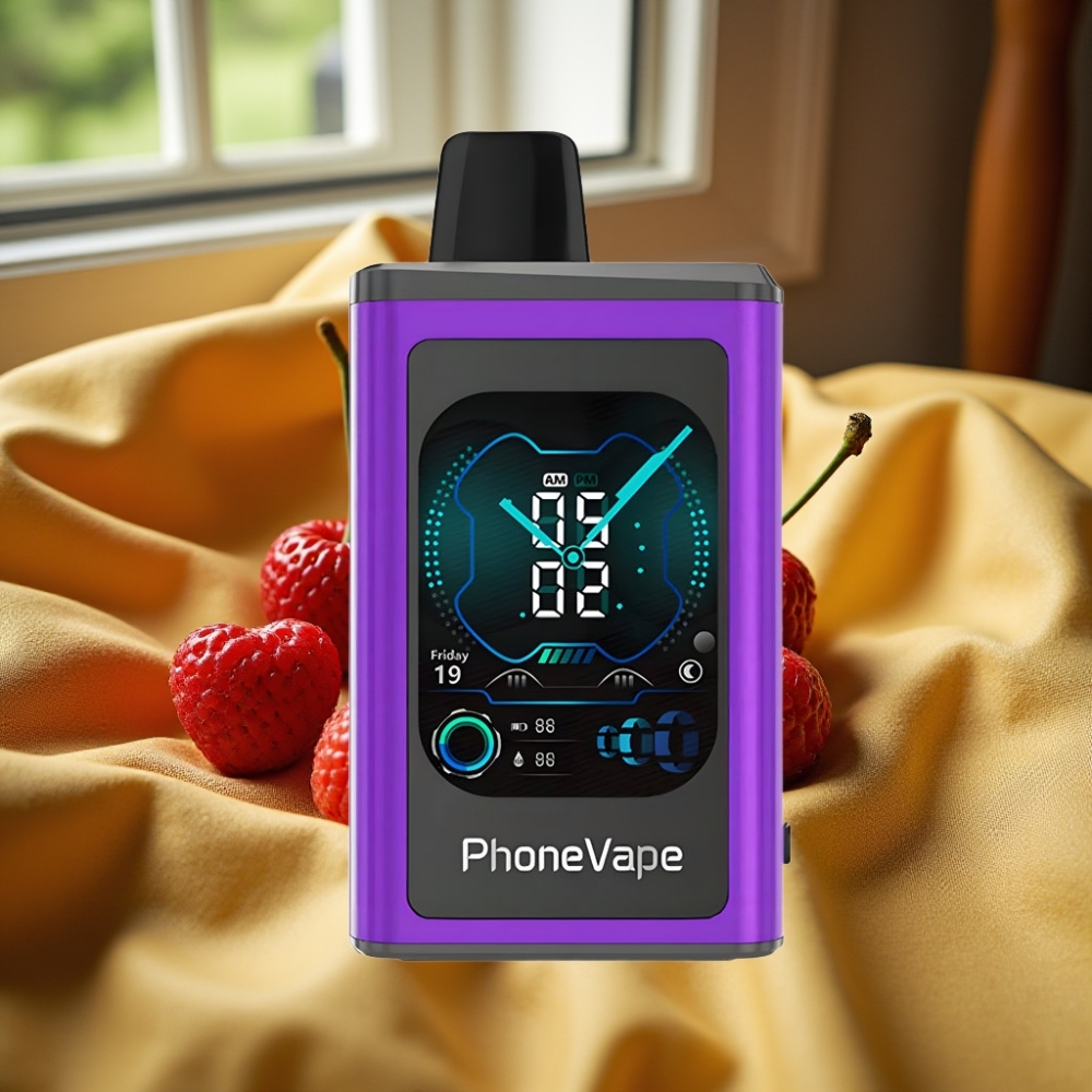 JNR PhoneVape 30000 пуфове Диспозейбъл Вейп Череша Ягода Малина Type-C