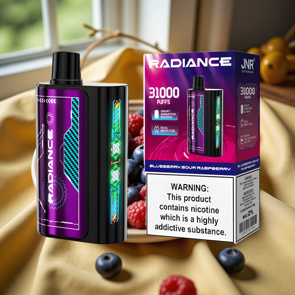 JNR Radiance 31000 Puffs Dual Mesh BLUEBERRY SOUR RASPBERRY