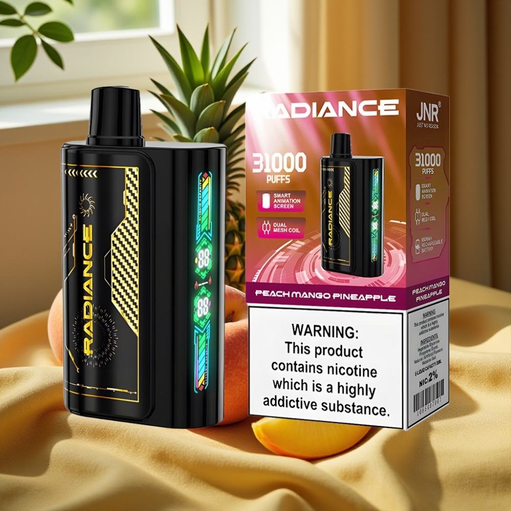 JNR Radiance 31000 Puffs Dual Mesh Peach Mango Ананас Disposable Vape
