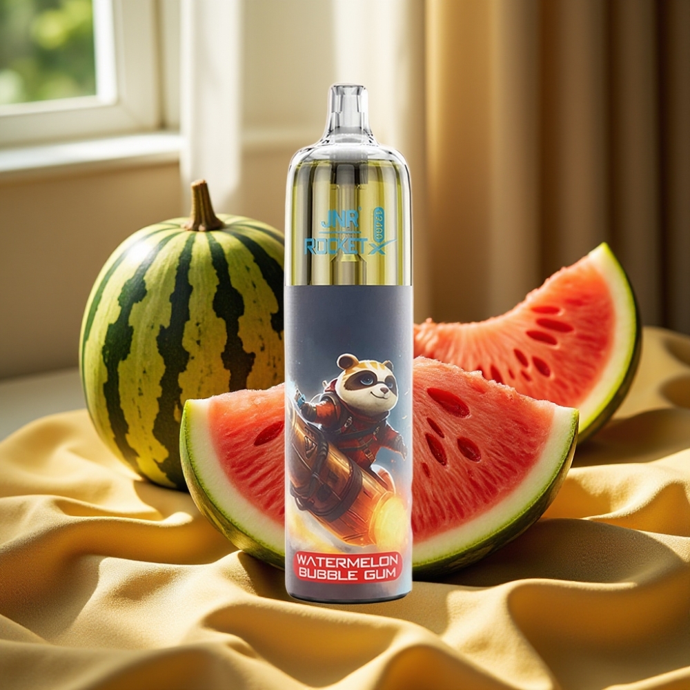 JNR Rocket-X 12400 Puffs Adjustable Airflow Disposable Vape Диня Bubble Gum