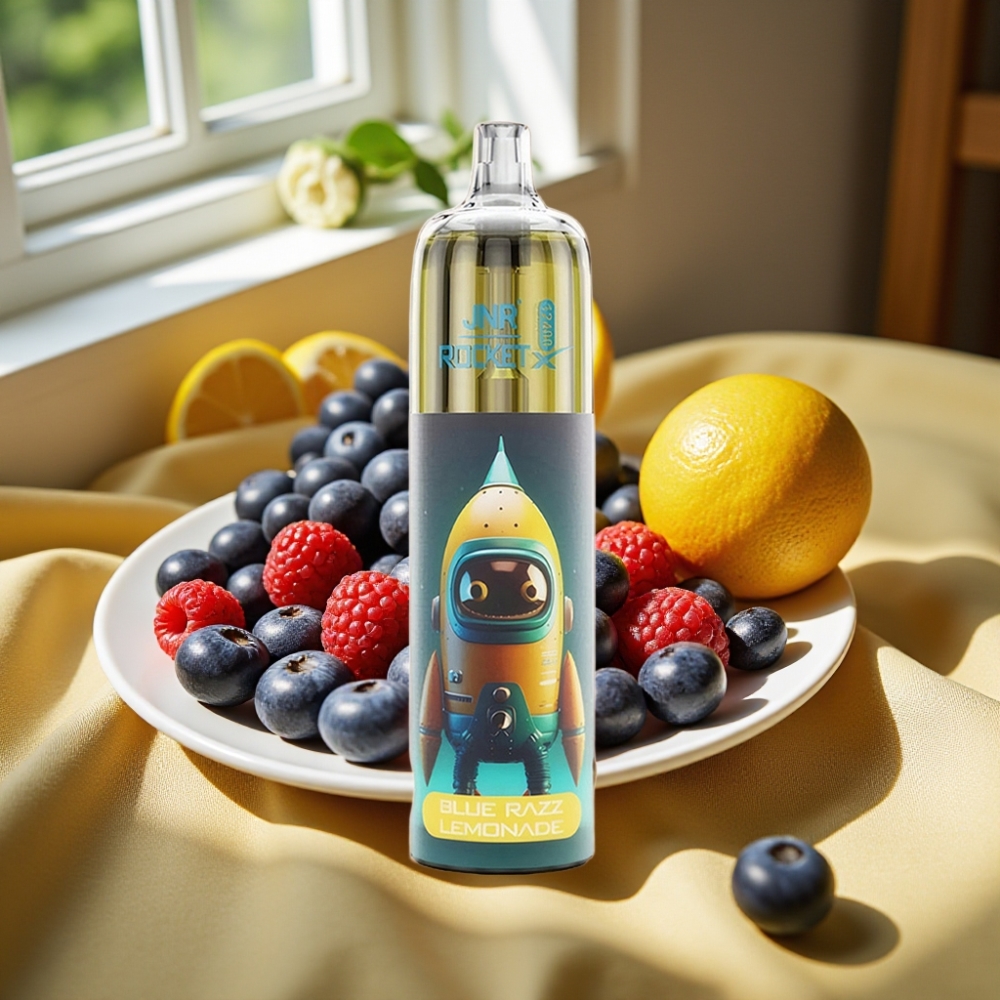 JNR Rocket-X 12400 Puffs Adjustable Airflow Disposable Vape Синьо Малинова Лимонада