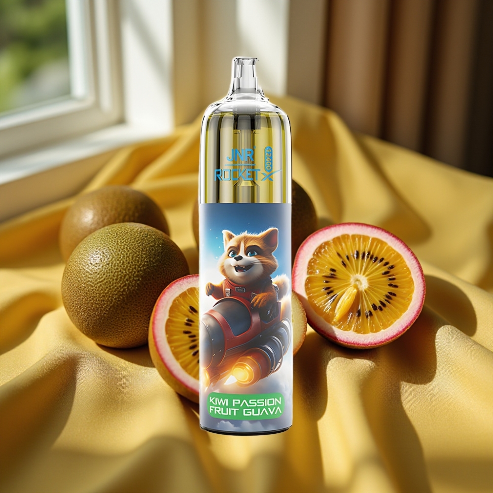 JNR Rocket-X 12400 Puffs Adjustable Airflow RGB Киви Страсти Гуава