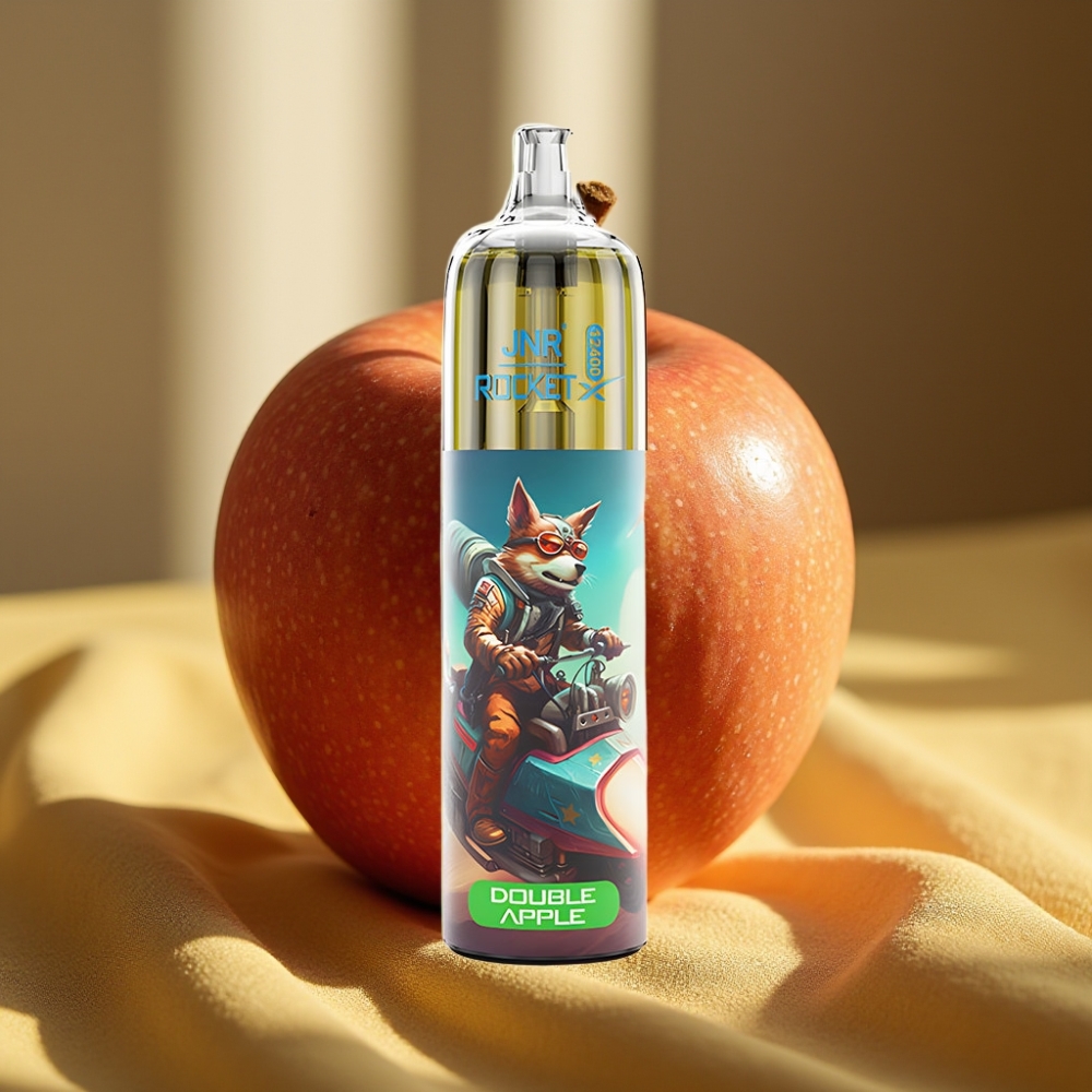 JNR Rocket-X 12400 Puffs Двойна Ябълка Adjustable Airflow RGB