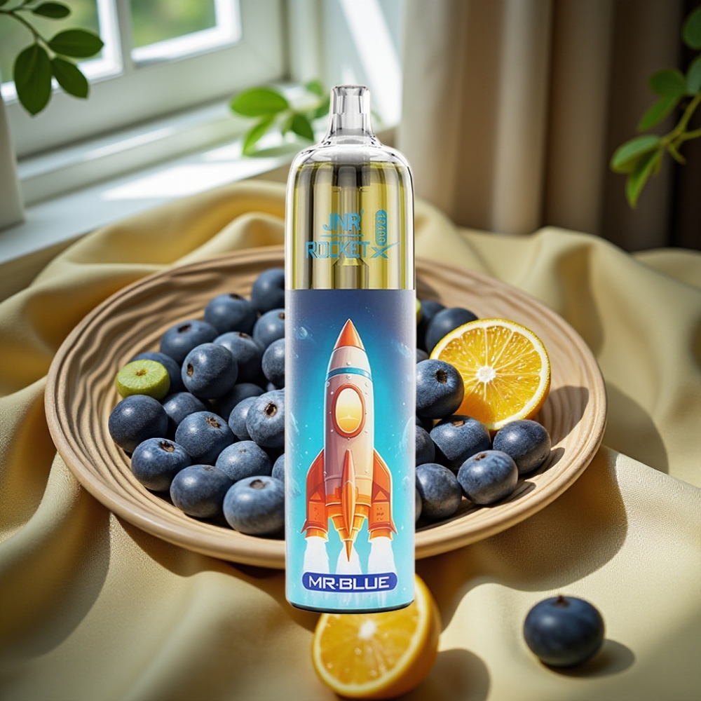 JNR Rocket-X 12400 Puffs Disposable Vape Господин Син с Adjustable Airflow и RGB lights