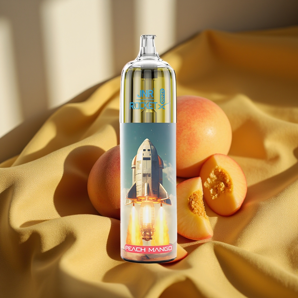 JNR Rocket-X 12400 Puffs Disposable Vape Праскова Манго с RGB светлини и Adjustable Airflow