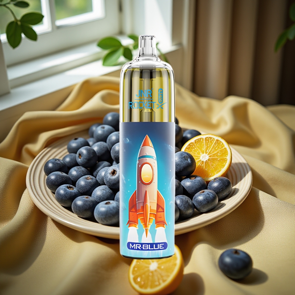 JNR Rocket-X 12400 Puffs Disposable Vape Господин Син с RGB светлини и Adjustable Airflow