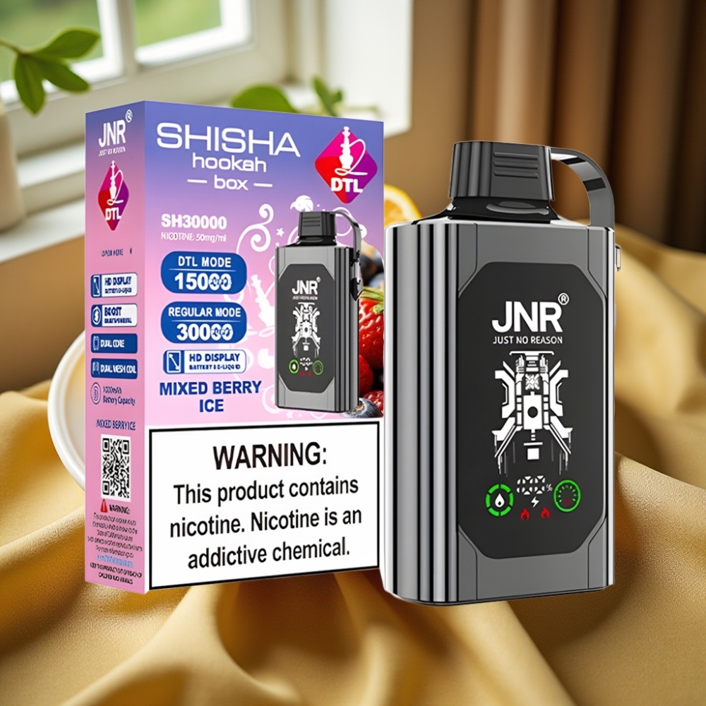 JNR Shisha Hookah Box 20500 Puffs 25ml Mixed Berry Ice
