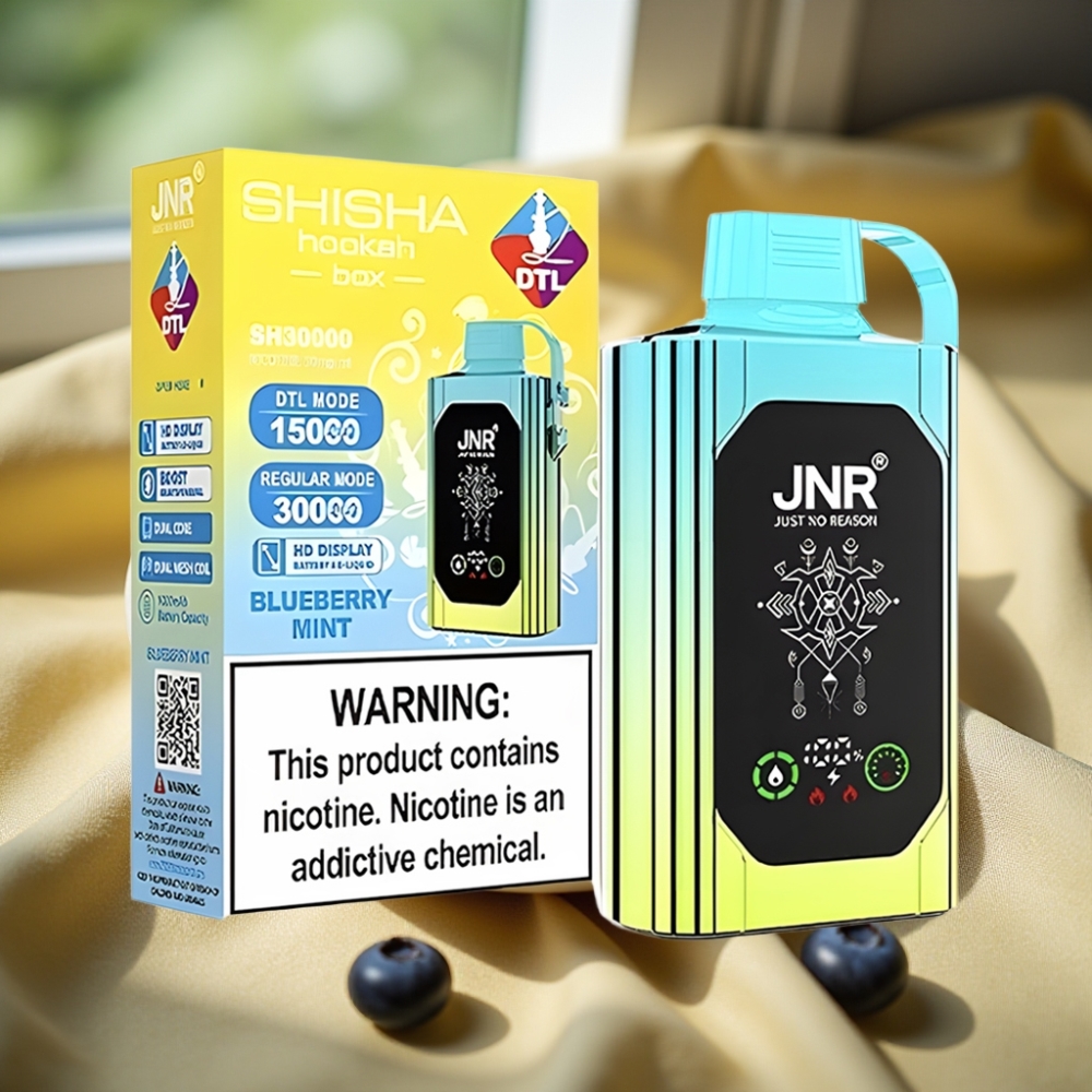 JNR Shisha Hookah Box 20500 Puffs 25ml Type-C Боровинкова Мента