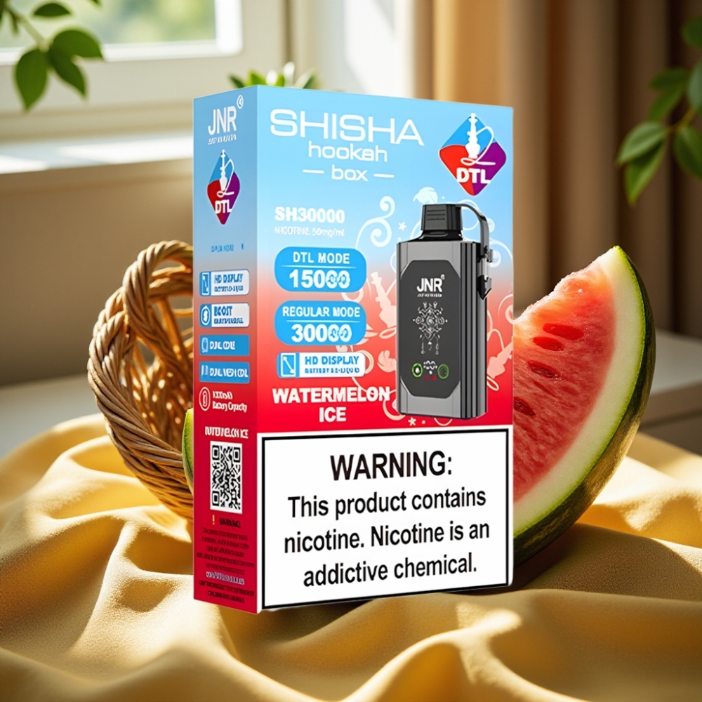 JNR Shisha Hookah Box 20500 Puffs Type-C Диня Лед