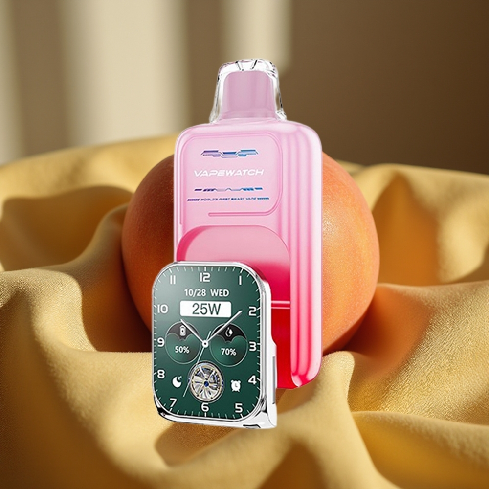 JNR VapeWatch 30000 Puffs Dual Mesh Coil Жълт Праскова