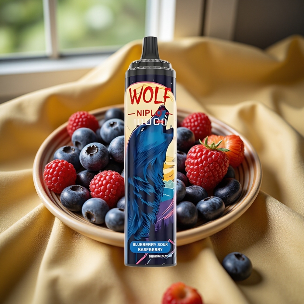 JNR Wolf Niplo 10000 Puffs 1.0 Ohm Синя малина кисела