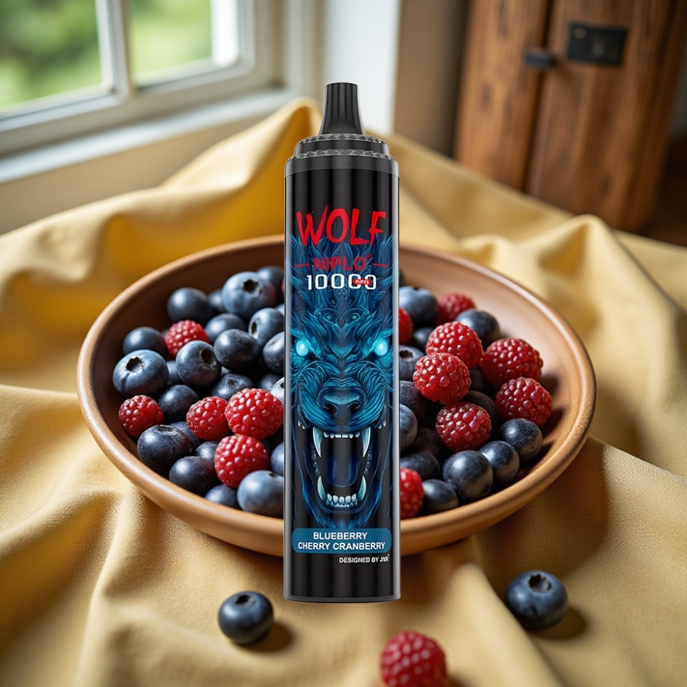 JNR Wolf Niplo 10000 Puffs 1.0 Ohm Type-C Боровинка Череша Къпина