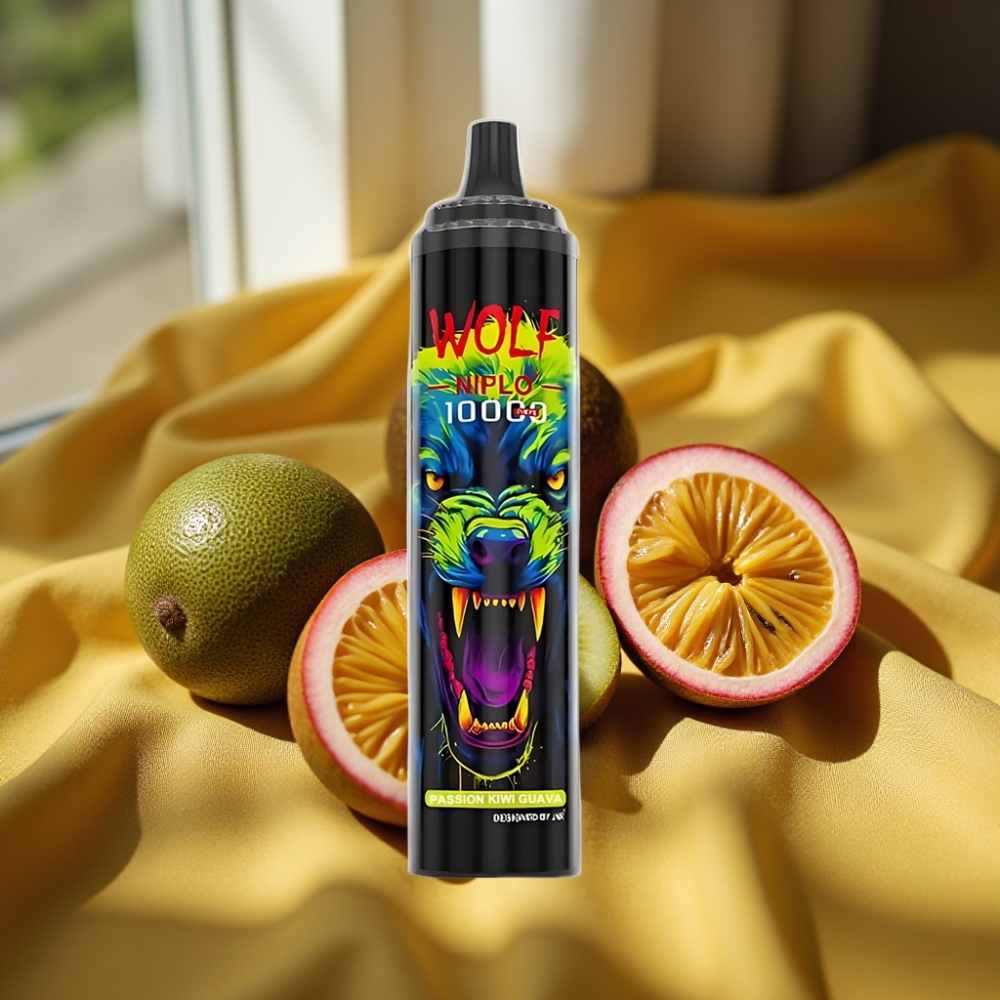 JNR Wolf Niplo 10000 Puffs 20ml 1.0 Ohm Страстен Киви Гуава