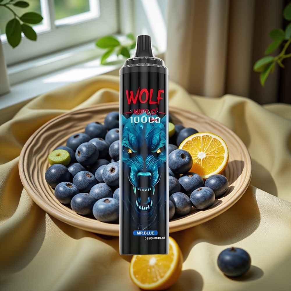 JNR Wolf Niplo 10000 Puffs 20ml Голям капацитет Синьо