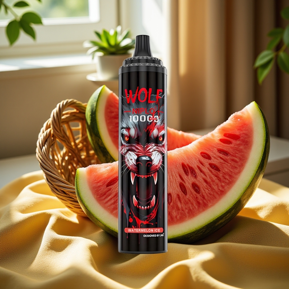 JNR Wolf Niplo 10000 Puffs 20ml Watermelon Ice