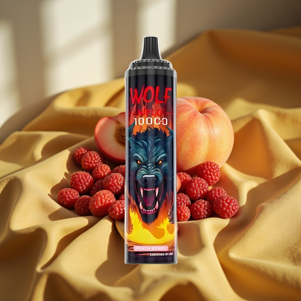 JNR Wolf Niplo 10000 Puffs Peach Berry 20ml Type-C