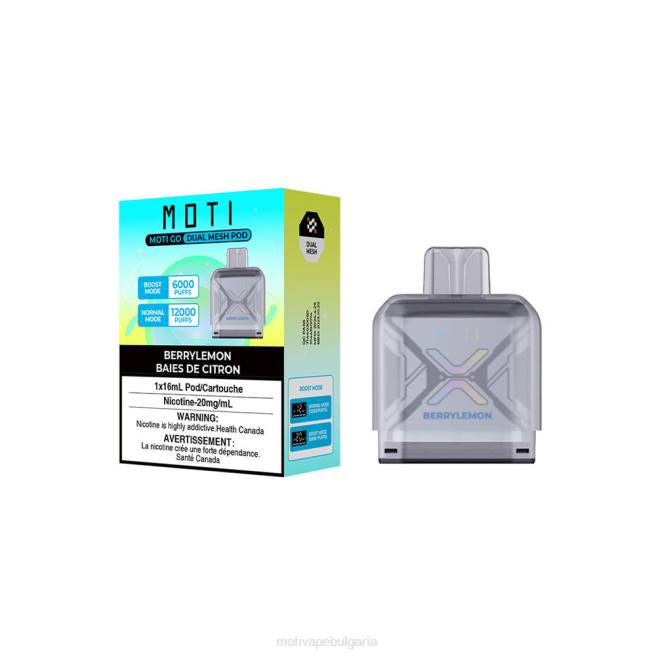 MOTI Vape Flavors - MOTI Go Pro капсула за еднократна употреба Бери лимон 0P8R90